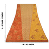 Sanskriti Vintage Sarees Multi Pure Georgette Silk Printed Sari 5yd Craft Sustainable Fabric