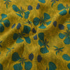 Sanskriti Vintage Sarees Yellow Pure Georgette Silk Print Sari 5+yd Craft Sustainable Fabric