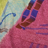 Sanskriti Vintage Sarees Multi Pure Georgette Silk Print Sari 5+yd Craft Sustainable Fabric