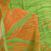 Sanskriti Vintage Sarees Green Pure Georgette Silk Print Sari 5+yd Craft Sustainable Fabric
