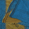 Sanskriti Vintage Sarees Blue/Green Pure Georgette Print Sari 5+yd Craft Sustainable Fabric