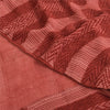 Sanskriti Vintage Sarees Dusty Pink Pure Georgette Print Sari 5+yd Craft Sustainable Fabric