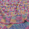 Sanskriti Vintage Sarees Pink Pure Georgette Silk Printed Sari 5+yd Craft Sustainable Fabric