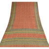 Sanskriti Vintage Sarees Red Pure Georgette Silk Printed Sari 5+yd Craft Sustainable Fabric