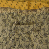 Sanskriti Vintage Sarees Ivory Pure Georgette Silk Print Sari 5+yd Craft Sustainable Fabric