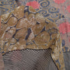 Sanskriti Vintage Sarees Multi Pure Georgette Silk Print Sari 5+yd Craft Sustainable Fabric