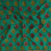 Sanskriti Vintage Sarees Green Embroidered Woven Pure Georgette Sari 5+yd Fabric