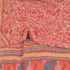 Sanskriti Vintage Sarees Blush Pink Pure Georgette Print Sari 6yd Craft Sustainable Fabric