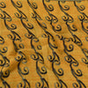 Sanskriti Vintage Sarees Yellow Pure Georgette Silk Print Sari 5+yd Craft Sustainable Fabric