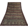 Sanskriti Vintage Sarees Multi Pure Georgette Silk Print Sari 5+yd Craft Sustainable Fabric