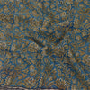 Sanskriti Vintage Sarees Blue Pure Georgette Silk Printed Sari 5+yd Craft Sustainable Fabric