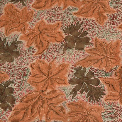 Sanskriti Vintage Sarees 100% Pure Georgette Silk Printed Sari 5+yd Craft Sustainable Fabric