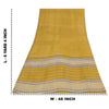 Sanskriti Vintage Sarees Yellow Pure Georgette Silk Print Sari 6+yd Craft Sustainable Fabric