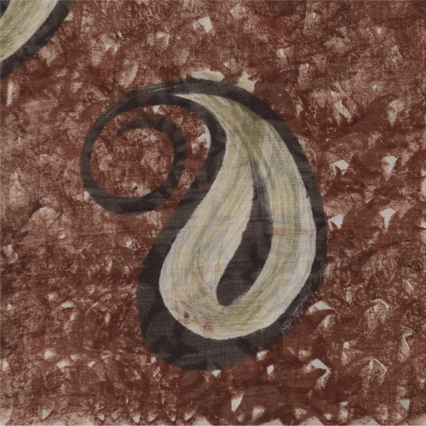 Sanskriti Vintage Sarees 100% Pure Georgette Silk Printed Sari 5+yd Craft Sustainable Fabric