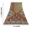 Sanskriti Vintage Sarees 100% Pure Georgette Silk Printed Sari 5+yd Craft Sustainable Fabric