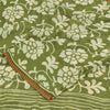 Sanskriti Vintage Sarees Green Pure Georgette Silk Print Sari 5+yd Craft Sustainable Fabric