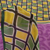 Sanskriti Vintage Sarees Multicolor Pure Georgette Print Sari 5+yd Craft Sustainable Fabric