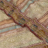 Sanskriti Vintage Sarees Embroidered Pure Georgette Print Sari 6yd Craft Sustainable Fabric