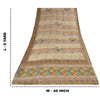 Sanskriti Vintage Sarees Embroidered Pure Georgette Print Sari 6yd Craft Sustainable Fabric