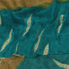 Sanskriti Vintage Sarees 100% Pure Georgette Silk Printed Sari 5+yd Craft Sustainable Fabric