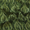 Sanskriti Vintage Sarees Green Pure Georgette Silk Print Sari 5+yd Craft Sustainable Fabric