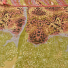 Sanskriti Vintage Sarees Multi Pure Georgette Silk Print Sari 5+yd Craft Sustainable Fabric