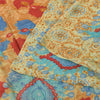 Sanskriti Vintage Sarees Multi Pure Georgette Silk Print Sari 5+yd Craft Sustainable Fabric