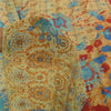 Sanskriti Vintage Sarees Multi Pure Georgette Silk Print Sari 5+yd Craft Sustainable Fabric