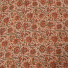 Sanskriti Vintage Sarees Ivory Pure Georgette Silk Print Sari 5+yd Craft Sustainable Fabric