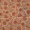 Sanskriti Vintage Sarees Ivory Pure Georgette Silk Print Sari 5+yd Craft Sustainable Fabric