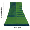 Sanskriti Vintage Sarees Green Pure Georgette Silk Print Sari 5+yd Craft Fabric