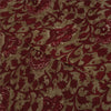 Sanskriti Vintage Sarees Red & Brown Pure Georgette Silk Print Sari 5+yd Sustainable Fabric