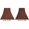 Sanskriti Vintage Sarees Red & Brown Pure Georgette Silk Print Sari 5+yd Sustainable Fabric