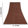 Sanskriti Vintage Sarees Red & Brown Pure Georgette Silk Print Sari 5+yd Sustainable Fabric