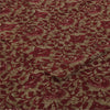 Sanskriti Vintage Sarees Red & Brown Pure Georgette Silk Print Sari 5+yd Sustainable Fabric