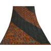 Sanskriti Vintage Sarees Pure Georgette Silk Embroidered Printed Sari 6yd Fabric