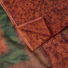 Sanskriti Vintage Saree Brown Soft Pure Chiffon Abstract Print Sari 5.5Yd Fabric