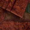 Sanskriti Vintage Saree Brown Soft Pure Chiffon Abstract Print Sari 5.5Yd Fabric