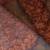 Sanskriti Vintage Saree Brown Soft Pure Chiffon Abstract Print Sari 5.5Yd Fabric