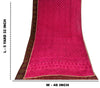 Sanskriti Vintage Saree Pink Soft Pure Georgette Block Printed Woven Sari 5.5 Yd