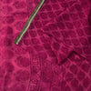 Sanskriti Vintage Saree Pink Soft Pure Georgette Block Printed Woven Sari 5.5 Yd