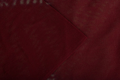 Sanskriti Vintage Saree Maroon Pure Georgette Silk Batik Work Sari 5+Yard Fabric