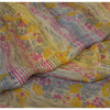 Sanskriti Vintage Sarees Multi Indian Pure Georgette Silk Printed Sari Fabric