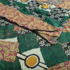 Sanskriti Vintage Multi Pure Georgette Sarees Paisley Printed Sari 5+YD Fabric