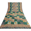 Sanskriti Vintage Multi Pure Georgette Sarees Paisley Printed Sari 5+YD Fabric