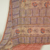 Sanskriti Vintage Sari Dark Red Sarees Pure Georgette Silk Print 6ydCraft Fabric