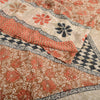 Sanskriti Vintage Indian Sari 100% Pure Georgette Silk Printed 5yd Craft Sarees