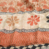 Sanskriti Vintage Indian Sari 100% Pure Georgette Silk Printed 5yd Craft Sarees