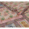 Sanskriti Vintage Dusty Pink Sarees Blend Georgette Printed Sari Craft Fabric