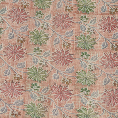 Sanskriti Vintage Dusty Pink Sarees Blend Georgette Printed Sari Craft Fabric